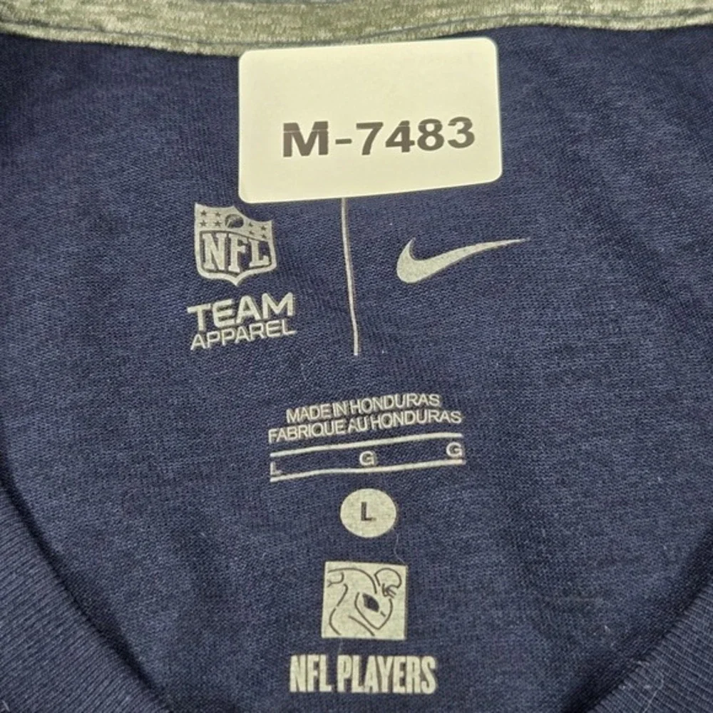 Dallas Cowboys Men Shirt L Navy Nike Dez Bryant 88‎ Activewear Logo Short Sleeve